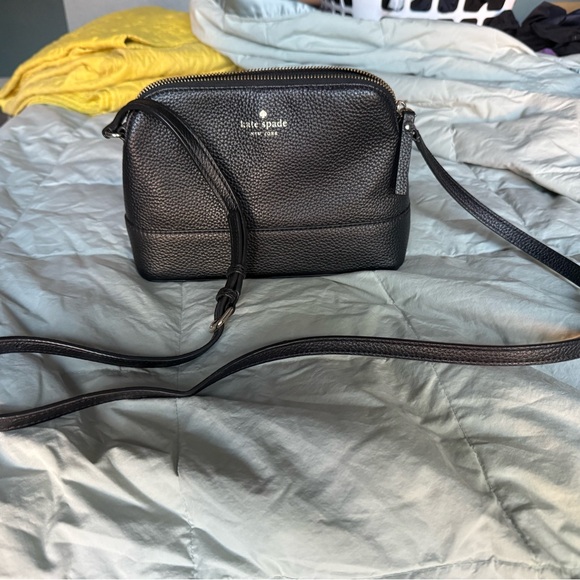 Kate Spade Black Pebbled Crossbody Bag - Picture 1 of 3
